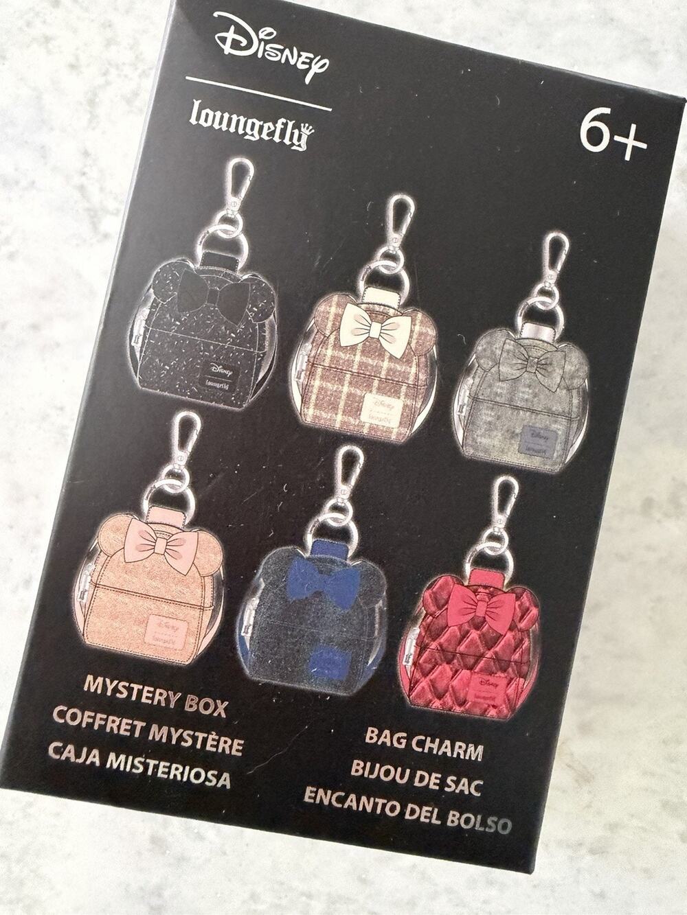 Disney Minnie Mouse Loungefly Mystery Bag Charm SEALED Unopened Box